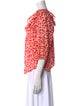 Diane von Furstenberg Printed Crew Neck Blouse