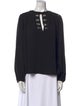 Diane von Furstenberg Silk Crew Neck Blouse