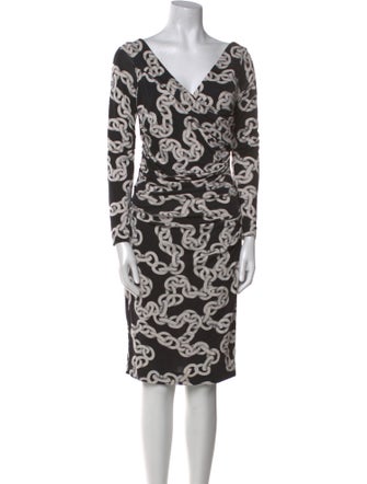 Diane von Furstenberg Silk Knee-Length Dress