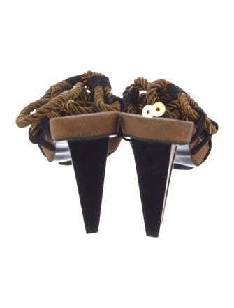 Diane von Furstenberg Suede Printed Sandals