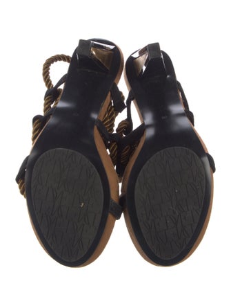 Diane von Furstenberg Suede Printed Sandals