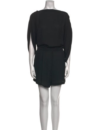 Diane von Furstenberg Bateau Neckline Romper