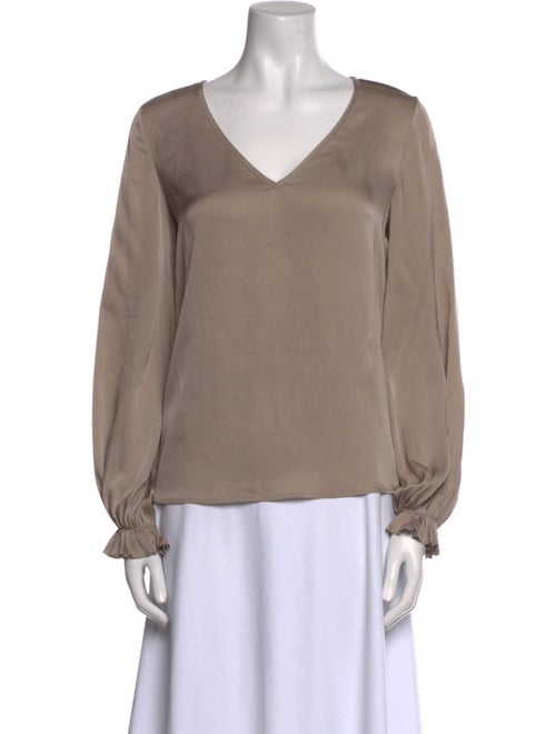 Diane von Furstenberg Silk V-Neck Blouse