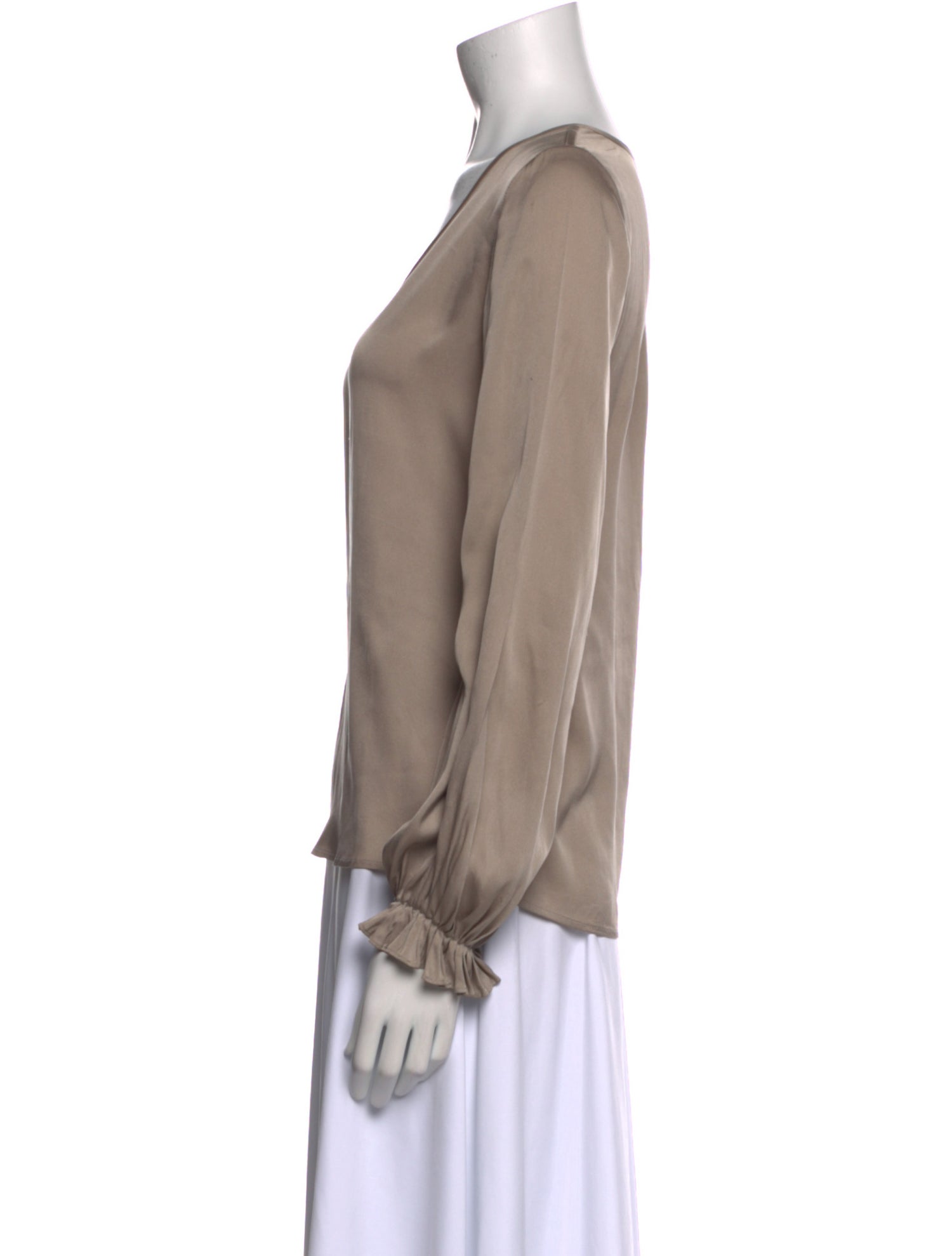 Diane von Furstenberg Silk V-Neck Blouse