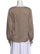 Diane von Furstenberg Silk V-Neck Blouse