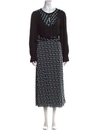Diane von Furstenberg Printed Long Dress