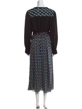 Diane von Furstenberg Printed Long Dress