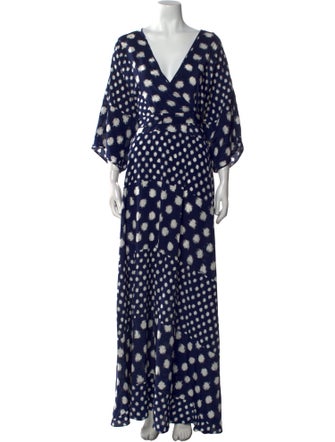 Diane von Furstenberg Silk Long Dress