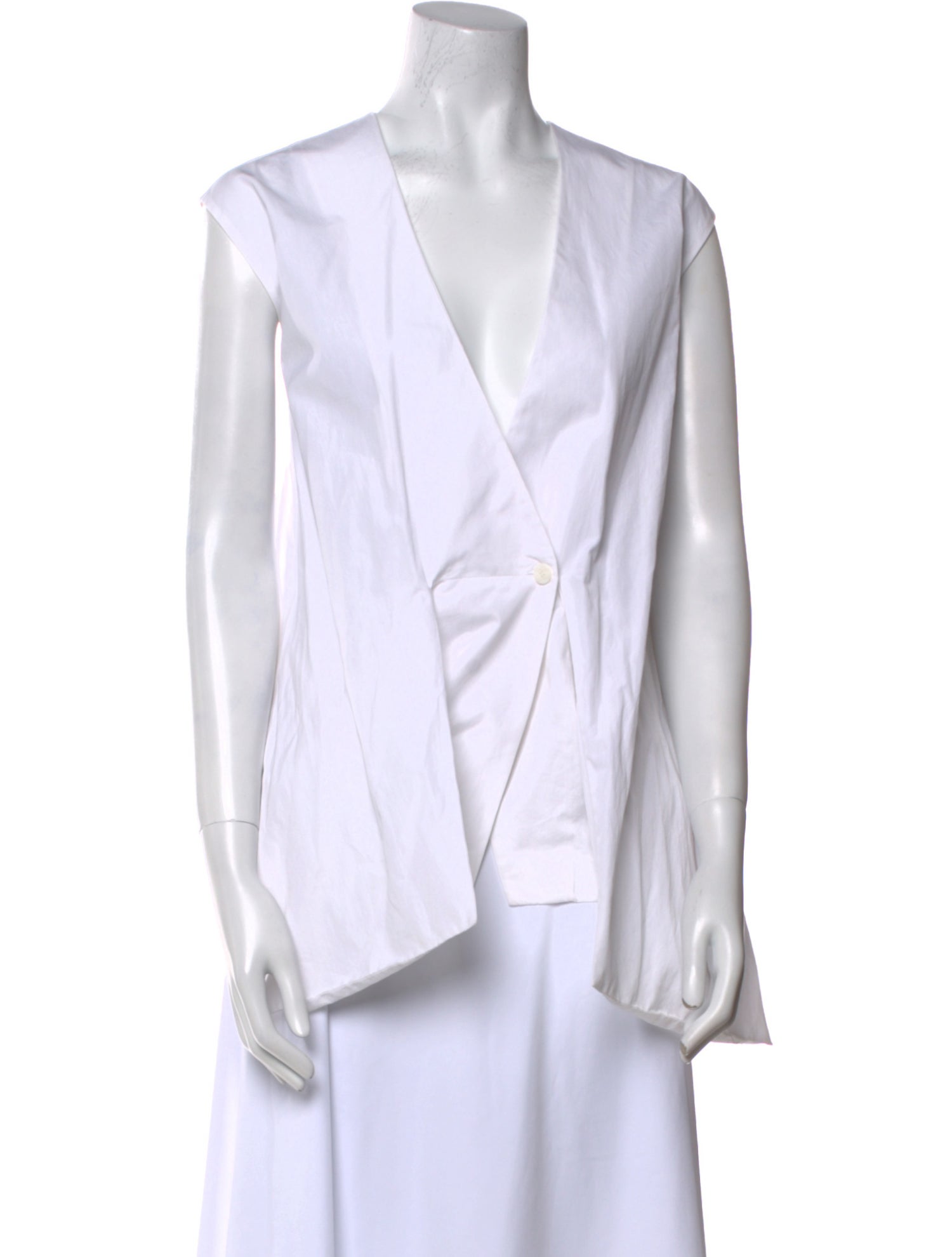 Diane von Furstenberg V-Neck Sleeveless Blouse