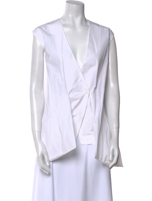 Diane von Furstenberg V-Neck Sleeveless Blouse