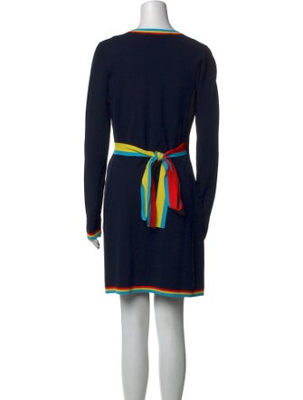 Diane von Furstenberg Colorblock Pattern Mini Dress