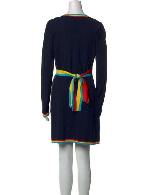 Diane von Furstenberg Colorblock Pattern Mini Dress