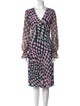 Diane von Furstenberg Printed Midi Length Dress