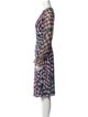 Diane von Furstenberg Printed Midi Length Dress