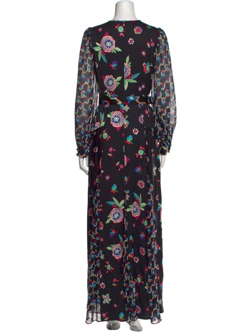 Diane von Furstenberg Floral Print Long Dress
