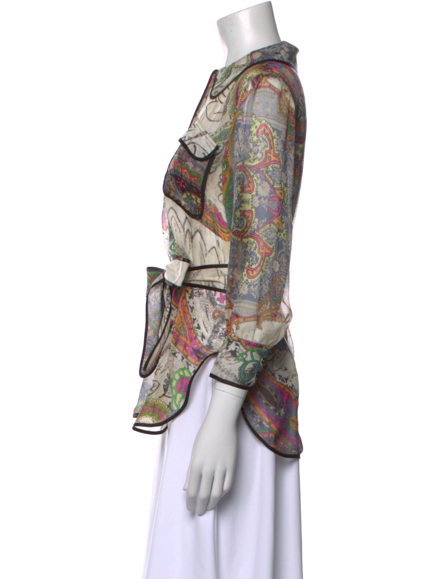 Diane von Furstenberg Silk Printed Blouse