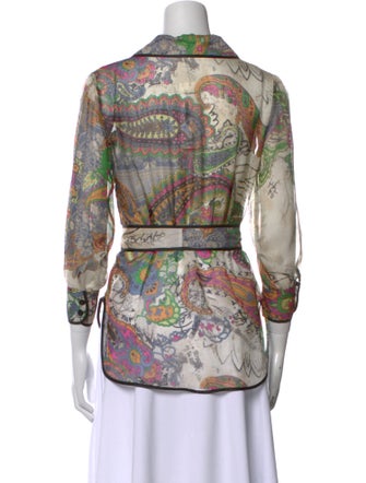 Diane von Furstenberg Silk Printed Blouse