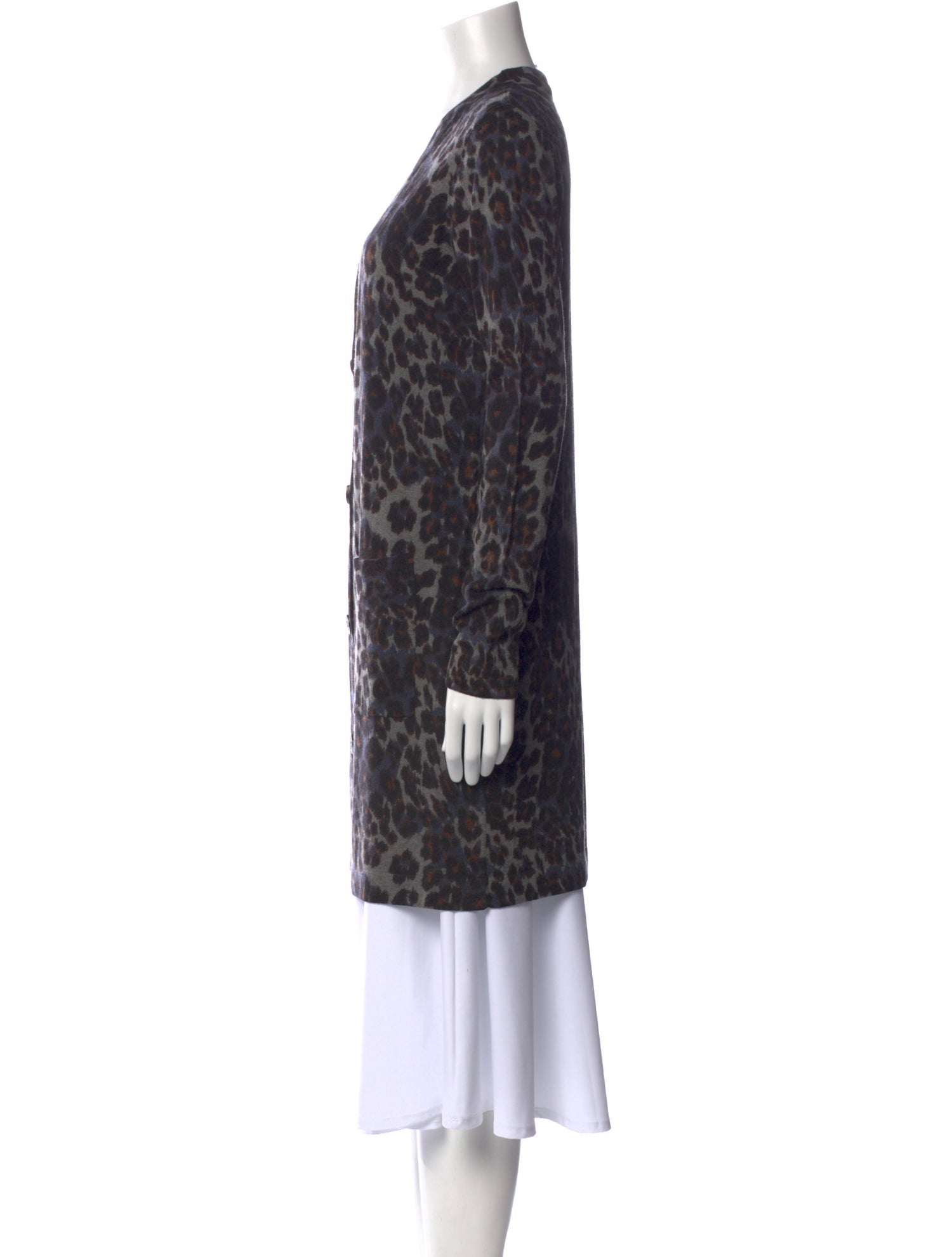 Diane von Furstenberg Wool Animal Print Sweater