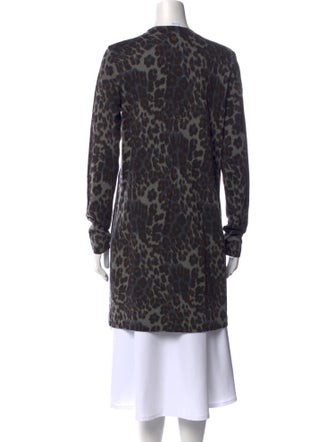 Diane von Furstenberg Wool Animal Print Sweater