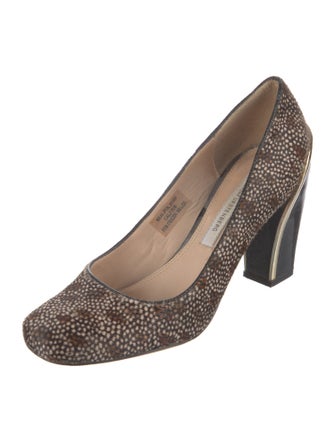Diane von Furstenberg Ponyhair Printed Pumps