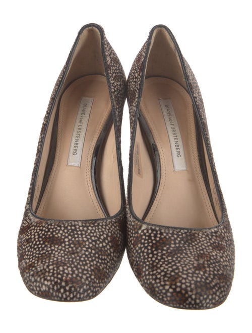Diane von Furstenberg Ponyhair Printed Pumps