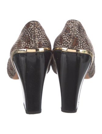 Diane von Furstenberg Ponyhair Printed Pumps
