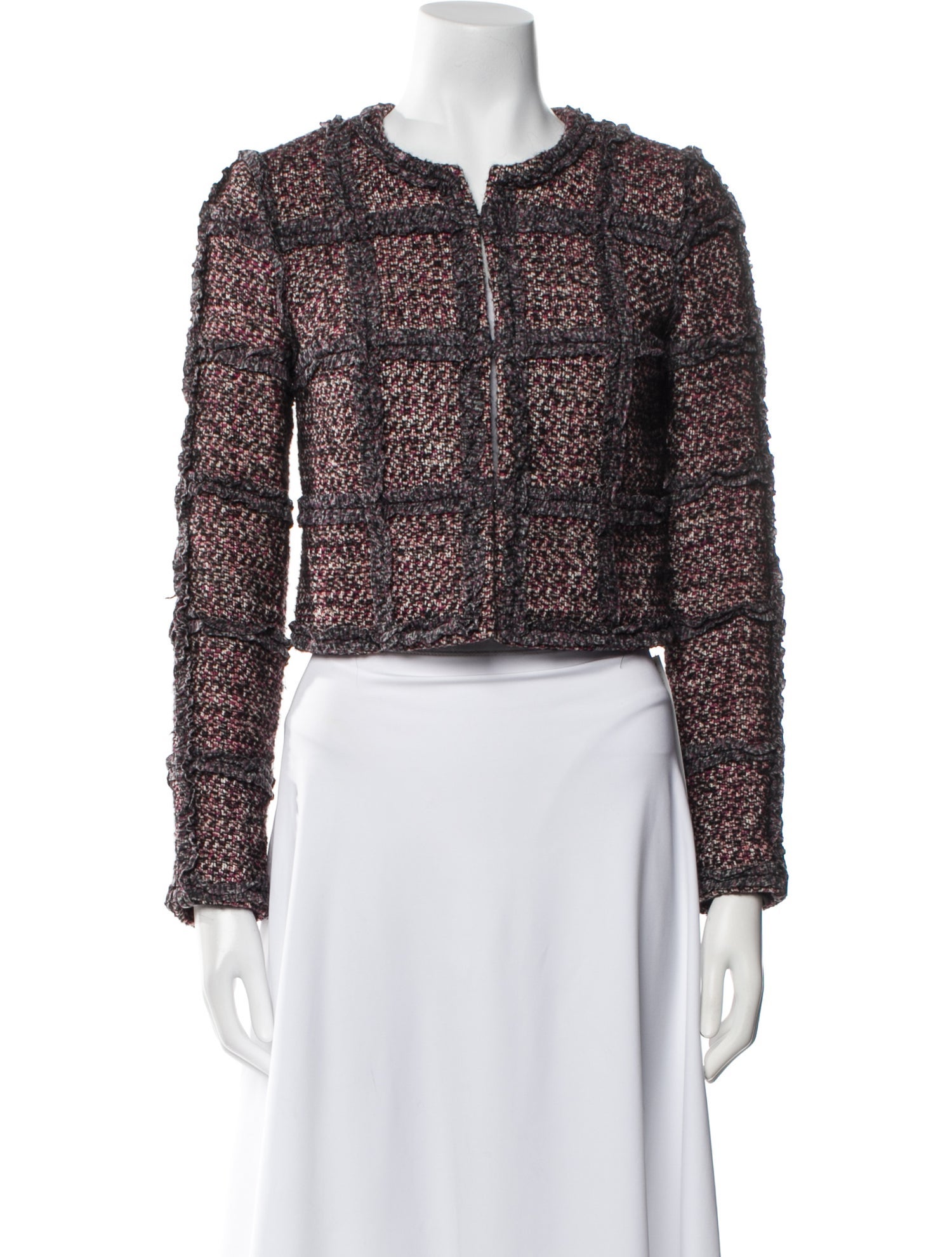 Diane von Furstenberg Tweed Pattern Evening Jacket