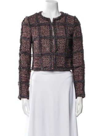 Diane von Furstenberg Tweed Pattern Evening Jacket