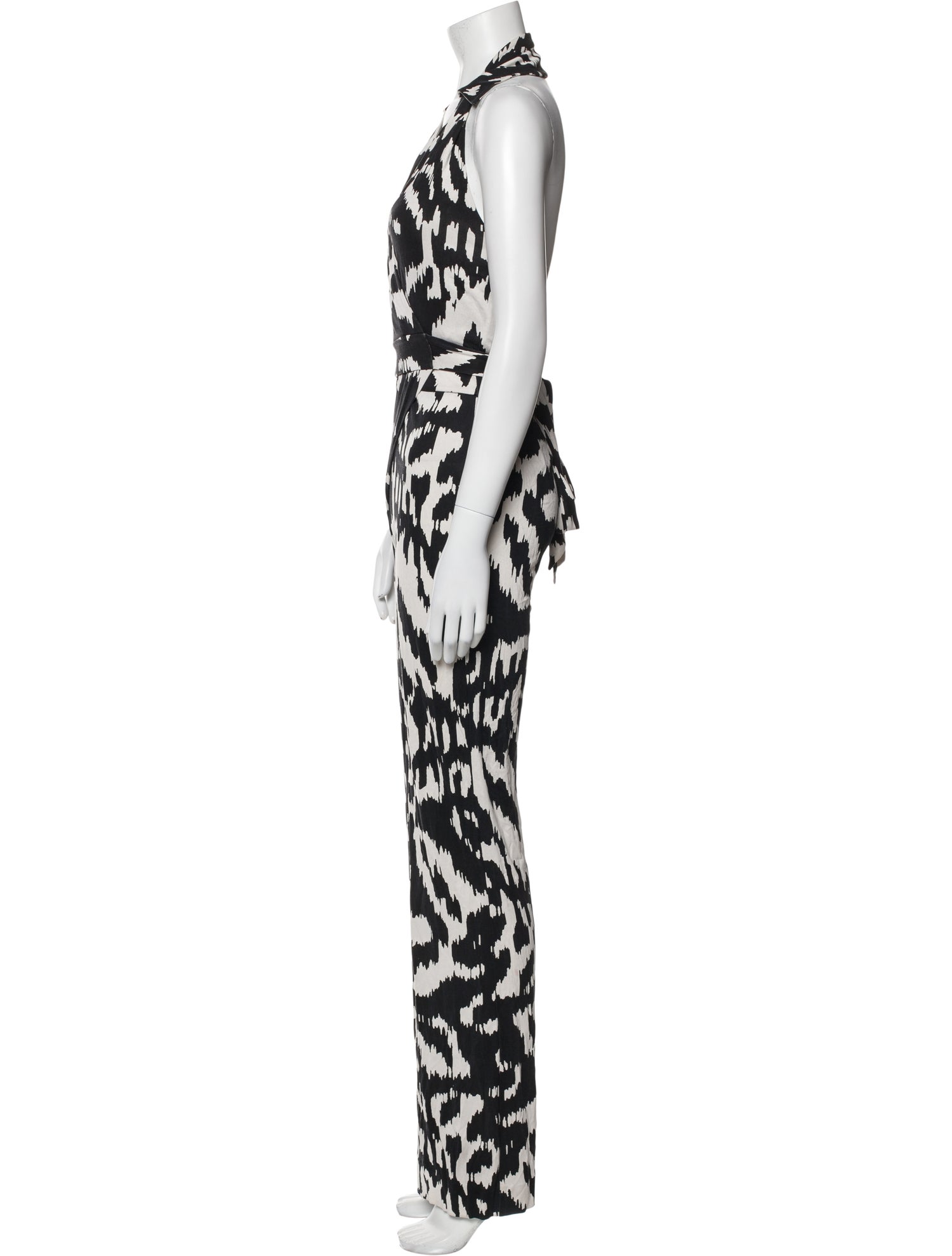Diane von Furstenberg Silk Printed Jumpsuit