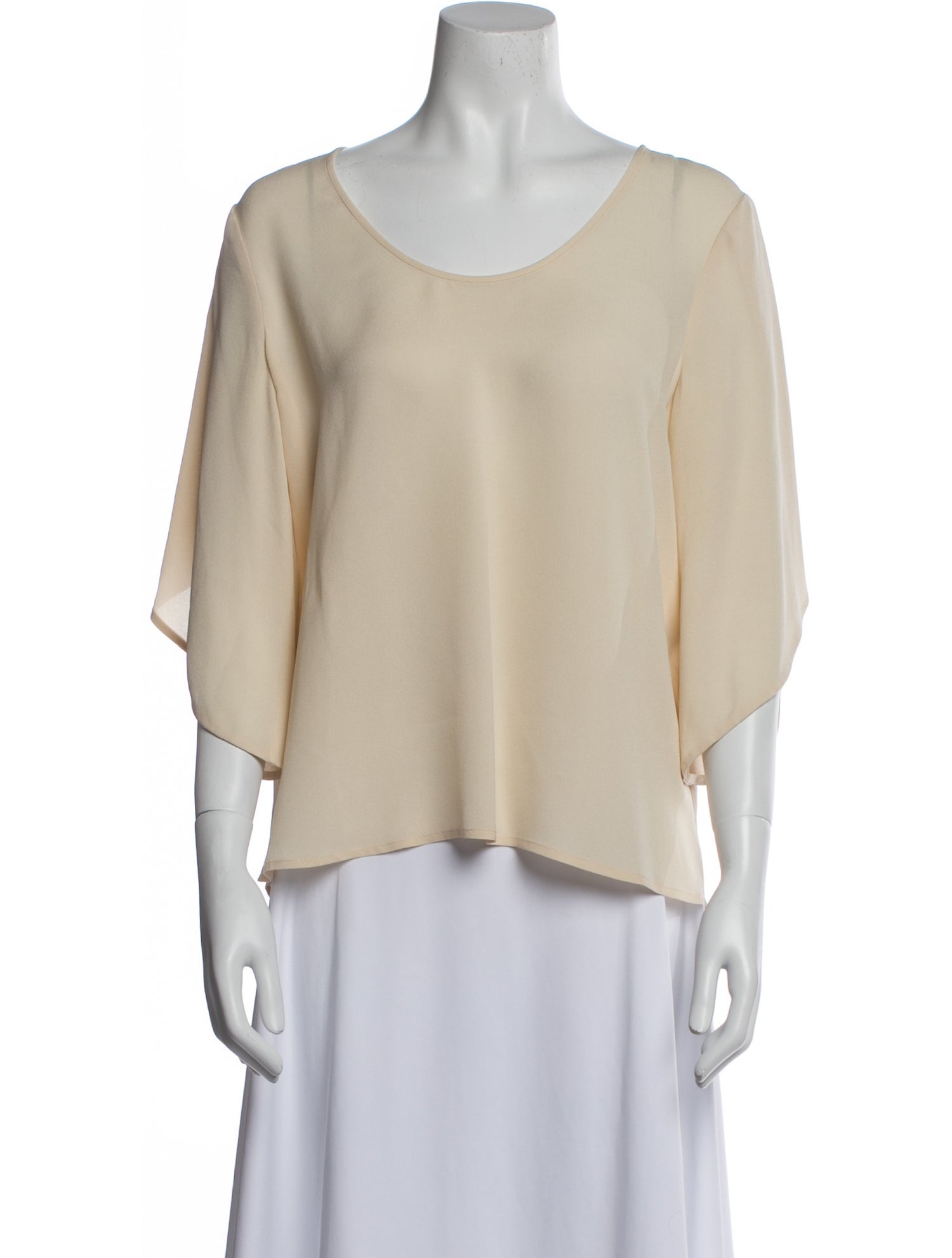 Diane von Furstenberg Silk Scoop Neck Blouse