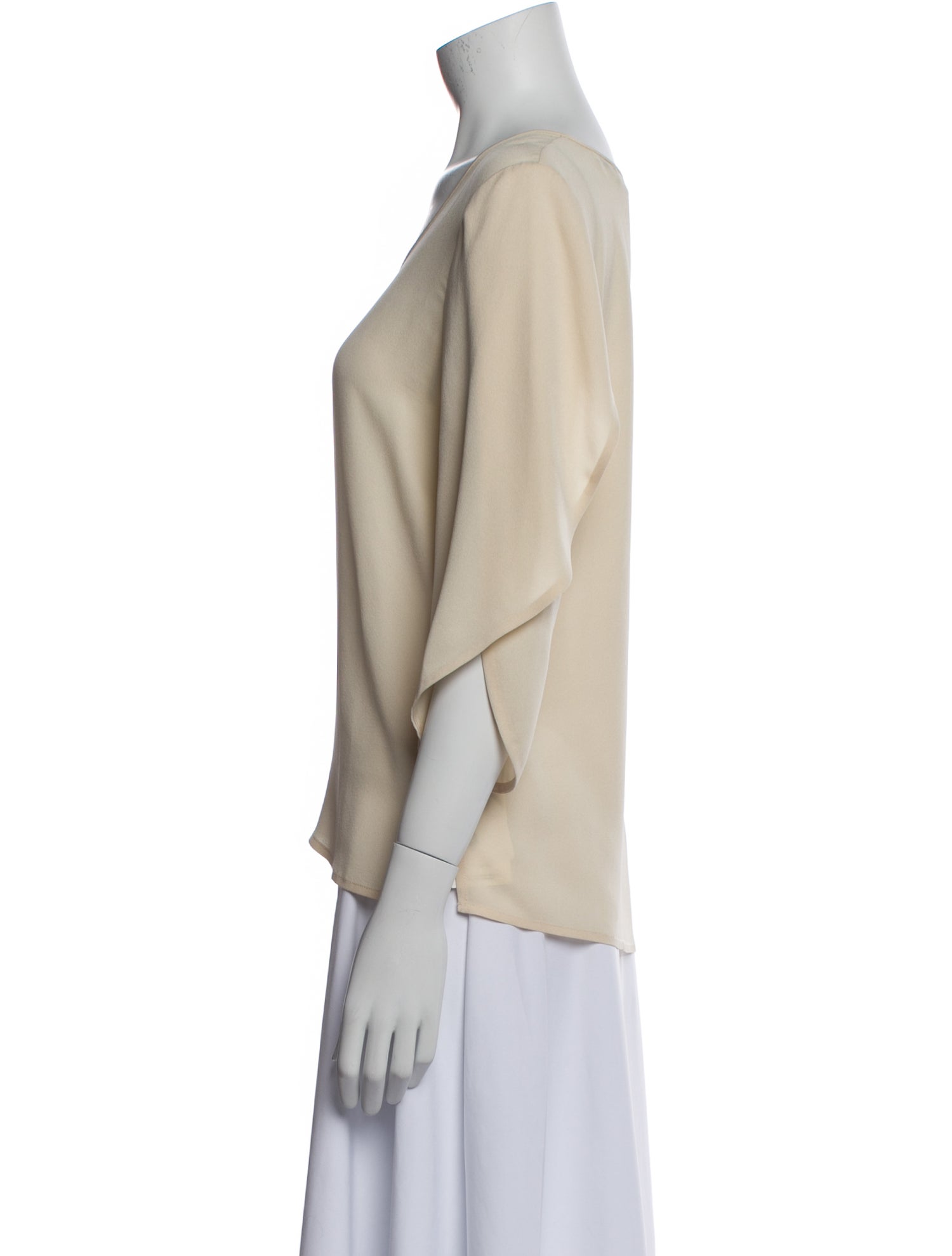 Diane von Furstenberg Silk Scoop Neck Blouse