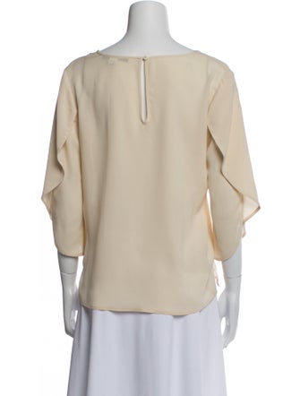 Diane von Furstenberg Silk Scoop Neck Blouse
