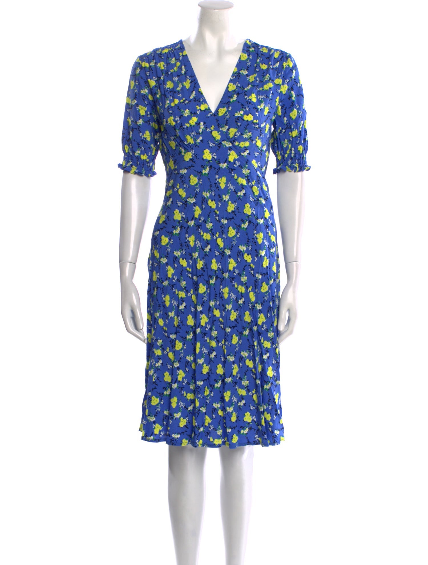 Diane von Furstenberg Floral Print Mini Dress
