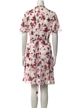 Diane von Furstenberg Floral Print Knee-Length Dress