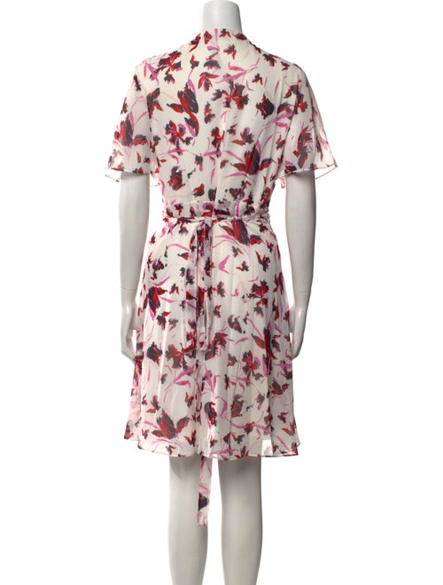 Diane von Furstenberg Floral Print Knee-Length Dress