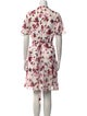 Diane von Furstenberg Floral Print Knee-Length Dress