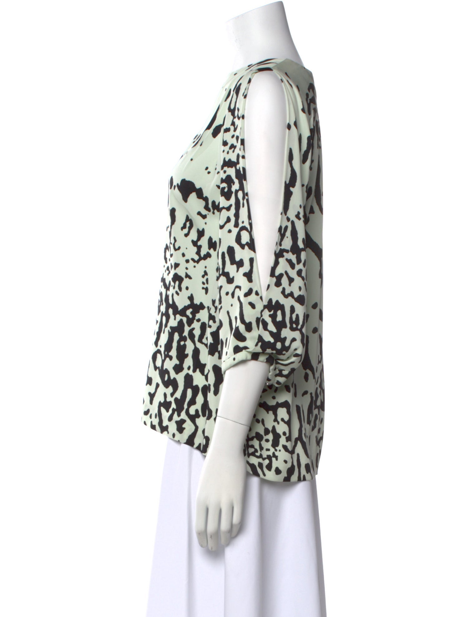 Diane von Furstenberg Silk Animal Print Blouse