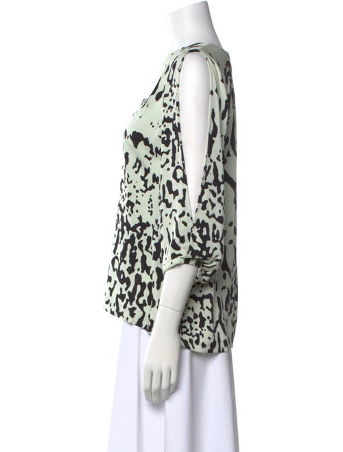 Diane von Furstenberg Silk Animal Print Blouse