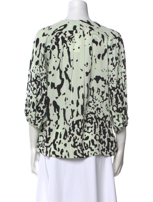 Diane von Furstenberg Silk Animal Print Blouse