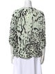 Diane von Furstenberg Silk Animal Print Blouse