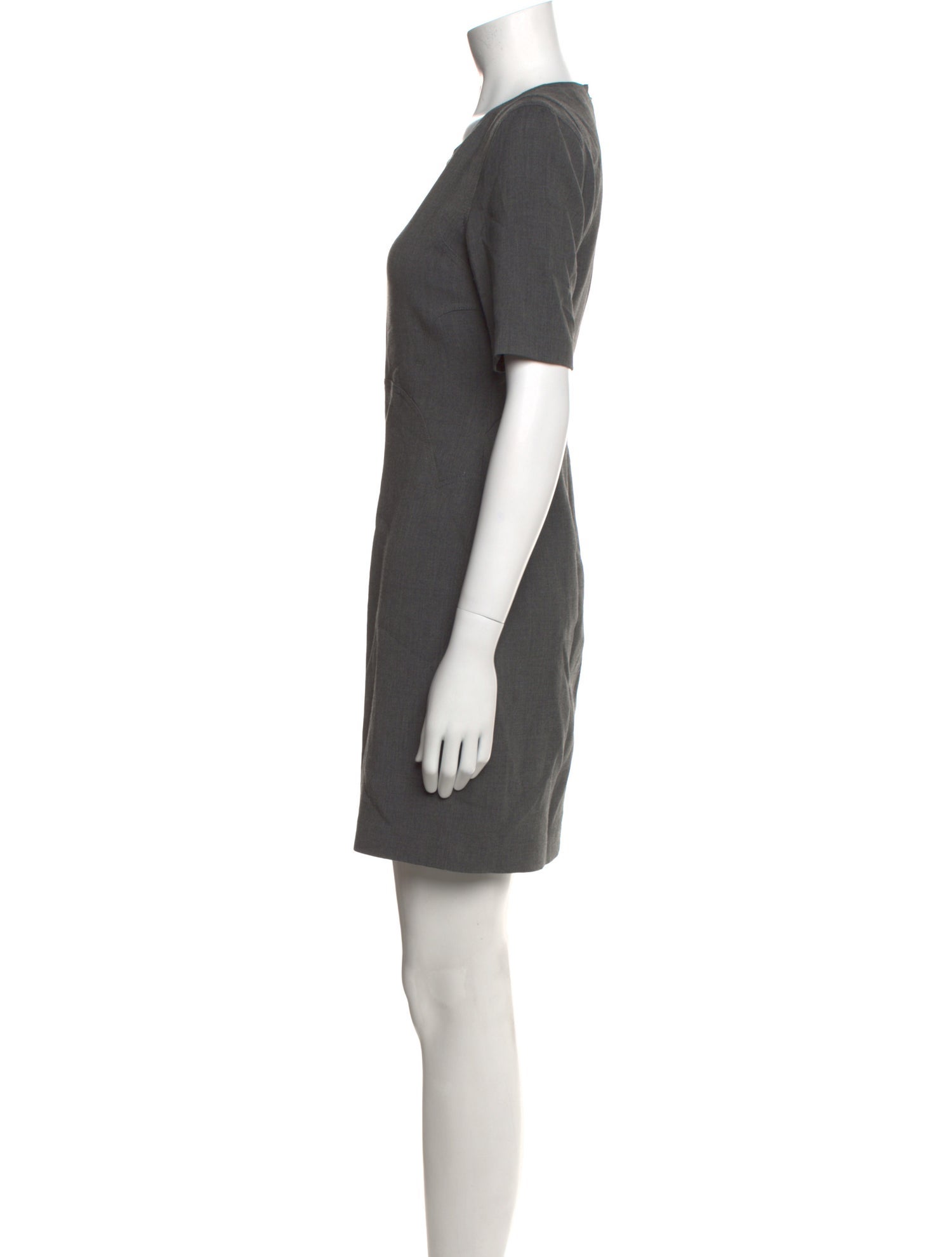 Diane von Furstenberg Scoop Neck Mini Dress