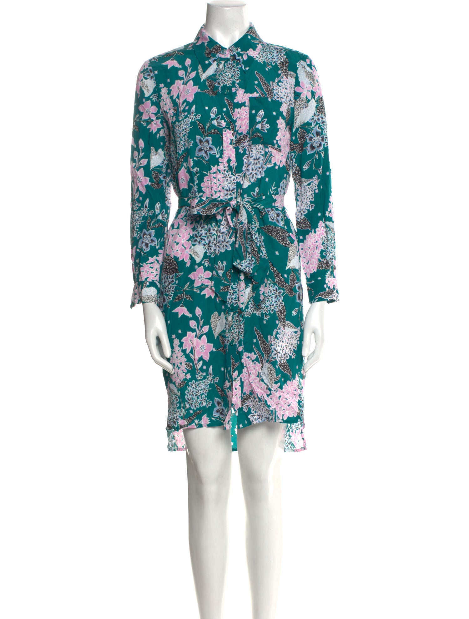 Diane von Furstenberg Floral Print Mini Dress