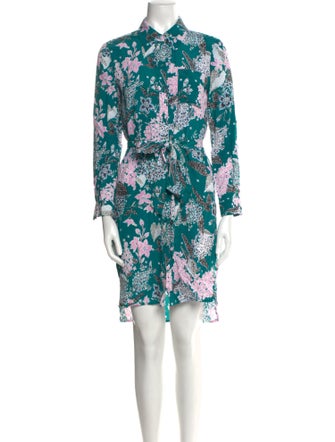 Diane von Furstenberg Floral Print Mini Dress