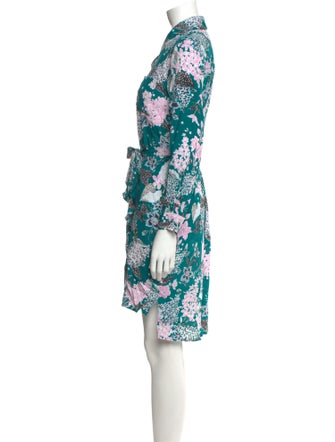 Diane von Furstenberg Floral Print Mini Dress