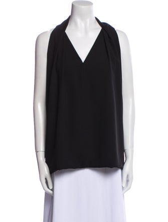 Diane von Furstenberg V-Neck Sleeveless Blouse
