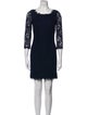 Diane von Furstenberg Lace Pattern Mini Dress