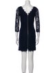 Diane von Furstenberg Lace Pattern Mini Dress