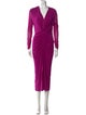 Diane von Furstenberg V-Neck Long Dress