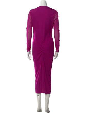 Diane von Furstenberg V-Neck Long Dress