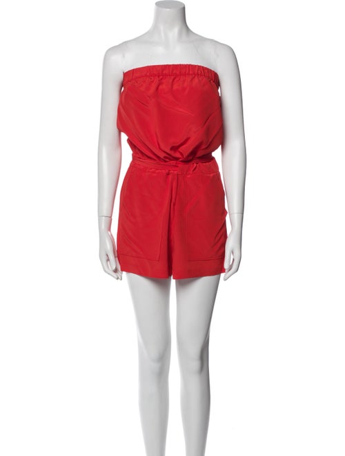 Diane von Furstenberg Silk Strapless Romper